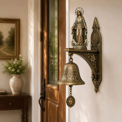 Vintage Virgin Mary Porch Blessing Bell