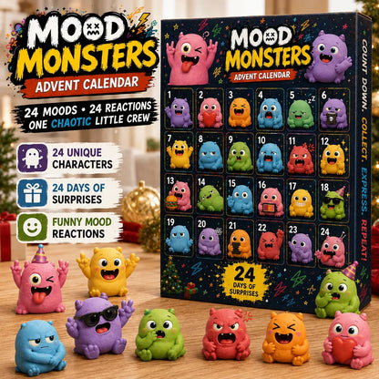 🔥😍😩 Mood Monsters Advent Calendar 2026 – 24 Moods, 24 Reactions, One Chaotic Little Crew 🎄