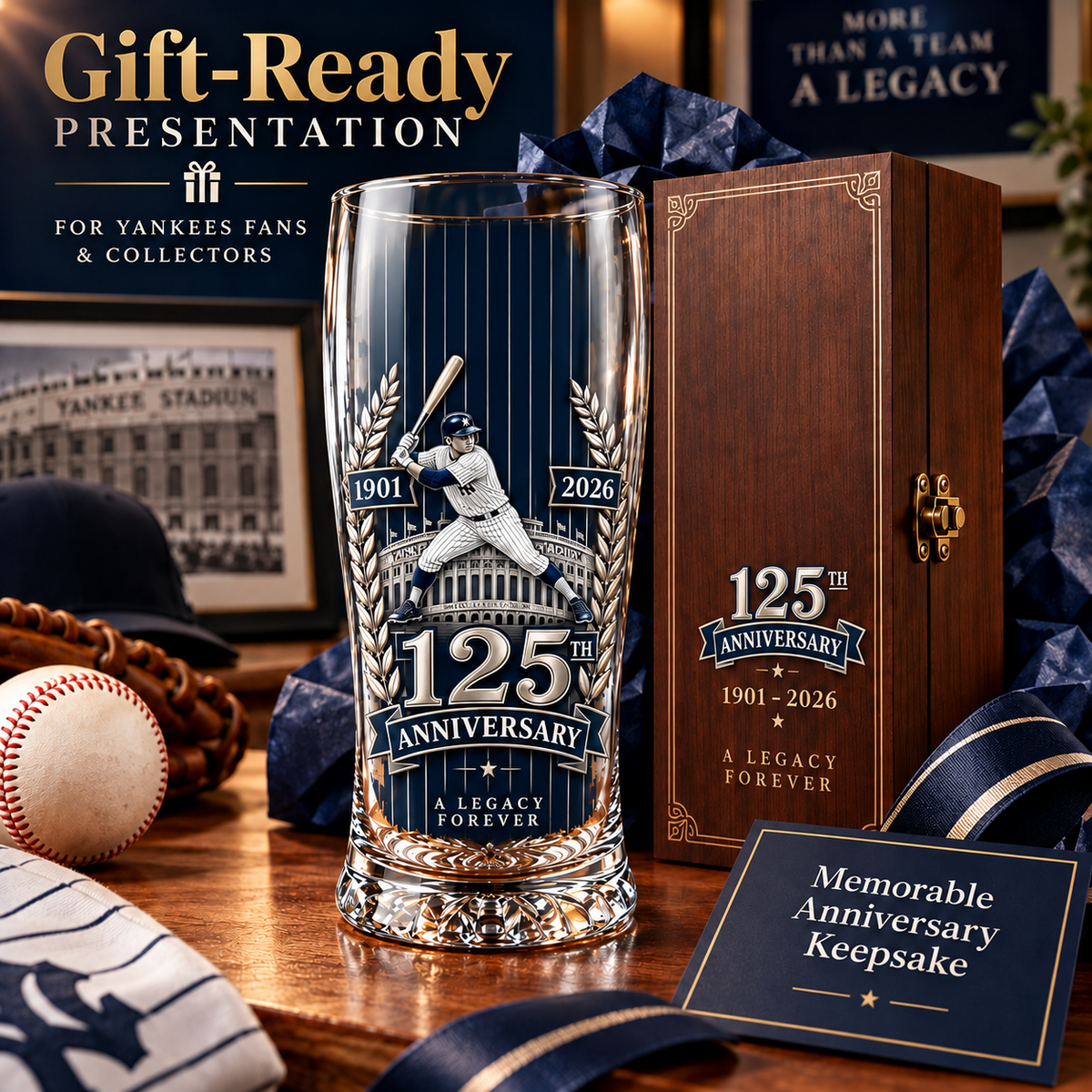 Let’s Go Tribe! 125th Anniversary Commemorative Pint Glass