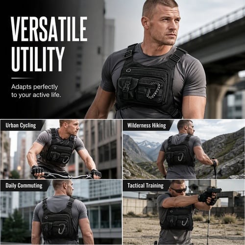🎒⚡ Tactical Chest Pack – Quick-Access Storage, Secure Fit & Hands-Free Freedom