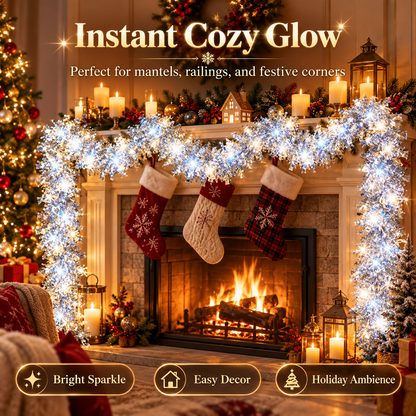 🎅 LED Christmas Tinsel Strand – Bright, Flexible & Festive