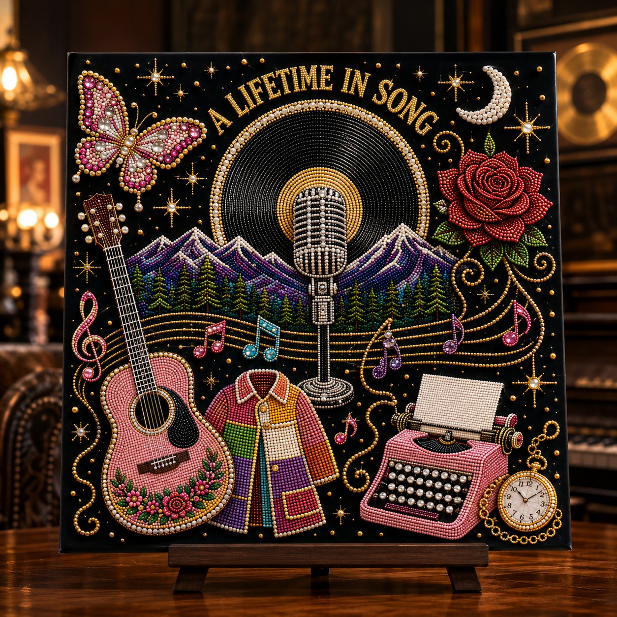 🎁🎤 Premium 3D Pearl Dolly Country Music Tribute Art Kit 💎✨