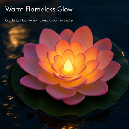 LotusGlow™ Floating Lotus Lights