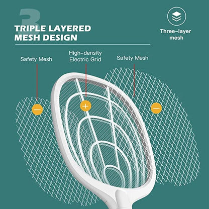 🦟⚡Rechargeable Electric Mosquito Swatter – Powerful Protection Anytime, Anywhere