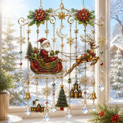 🎄🎐Handmade Christmas Stained Acrylic Window Hanging