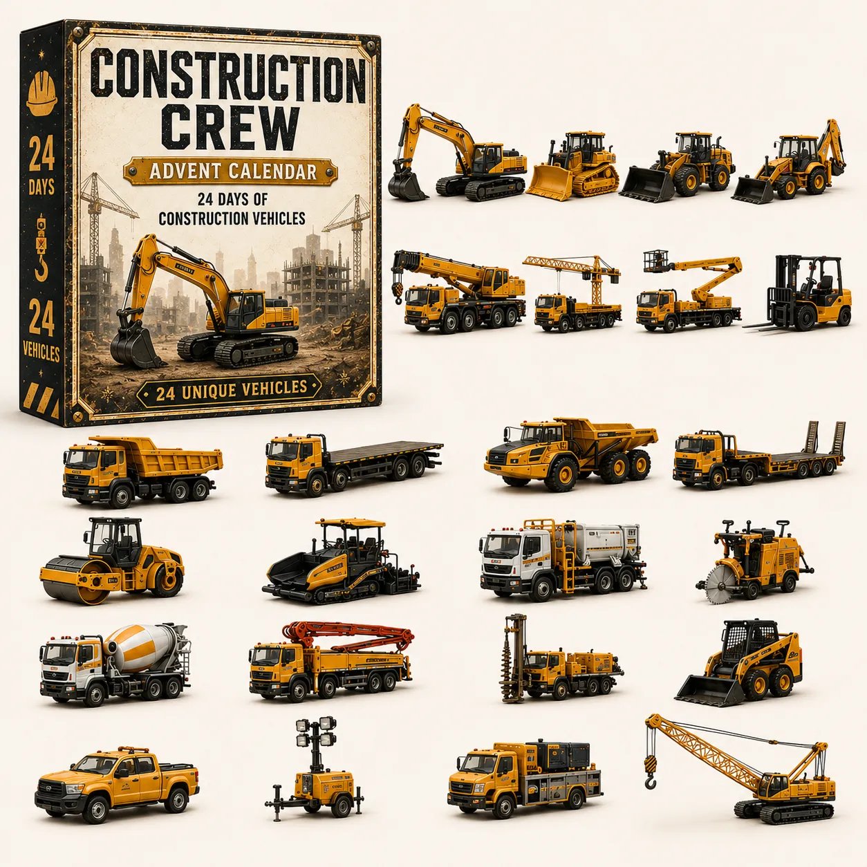 🚧Build the Fleet Collection 24-Day Vehicle Advent Calendar Series | ✨A New Adventure Every Morning