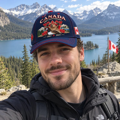 🍁🇨🇦 160 Years of Canadian Heritage – 1867–2027 Embroidered Commemorative Cap