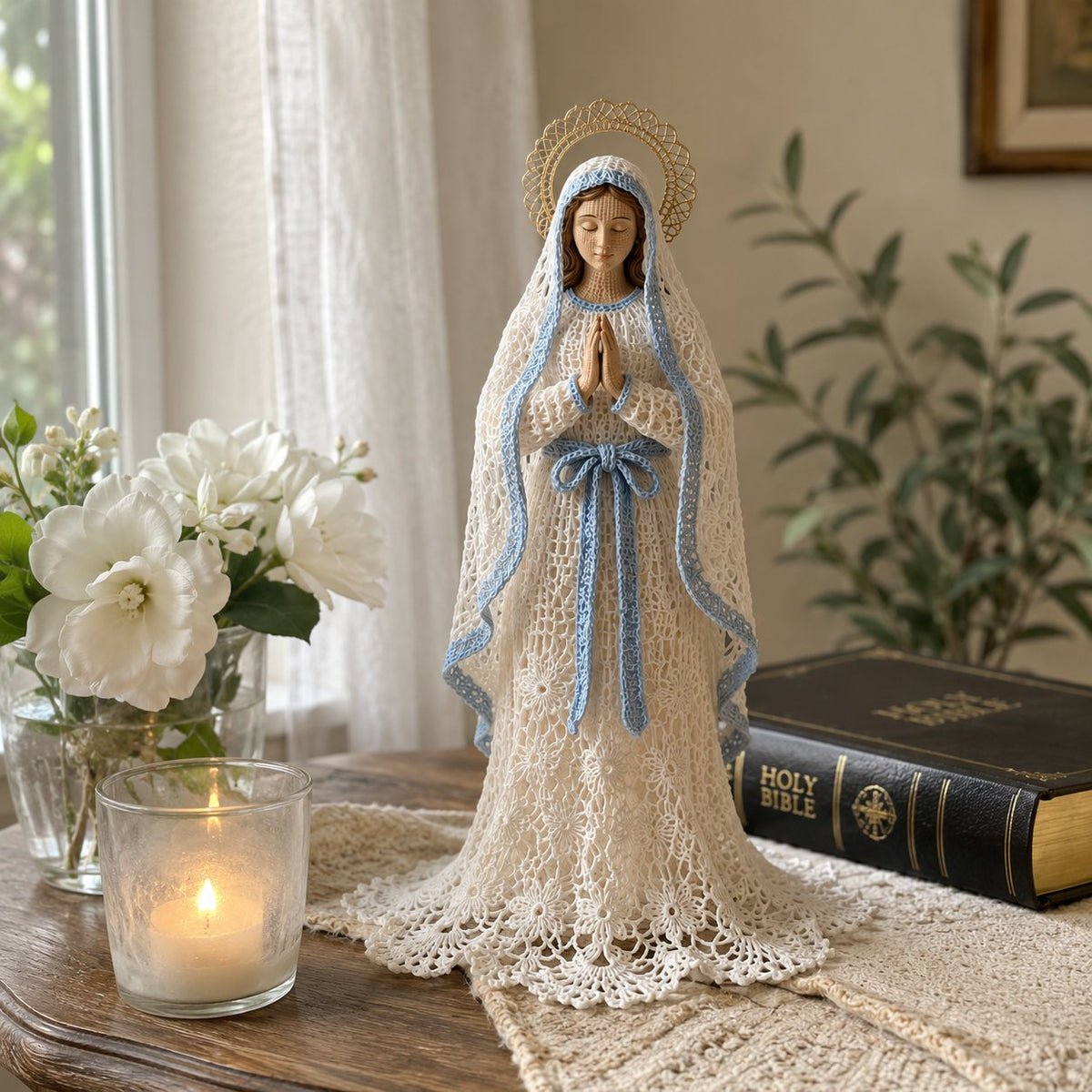⏳ Last Day 49% OFF – 🙏 Finished Faith-Inspired Lace Figure Collection | Intricate Openwork Details, Graceful Silhouettes & 3 Meaningful Devotional Designs ✨