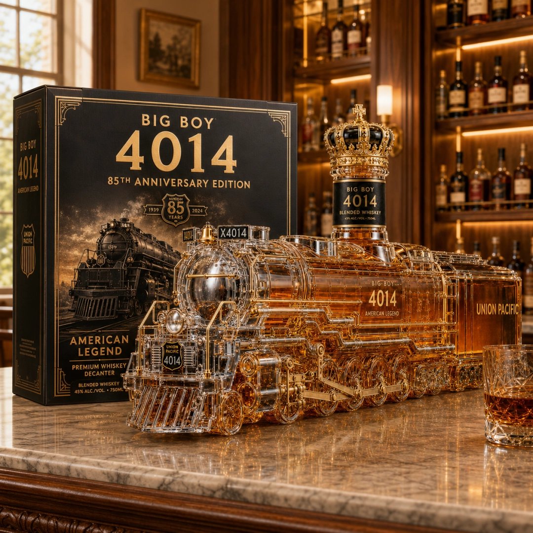 🚂Big Boy 4014 85th Anniversary Locomotive Whiskey Decanter