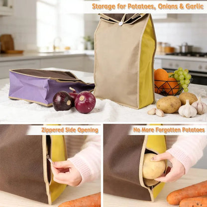 🎁LAST DAY 50% OFF- Reusable Self Sealing Potato & Onion Storage Bags