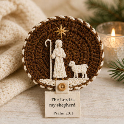 Nativity Crochet Coaster DIY Kit