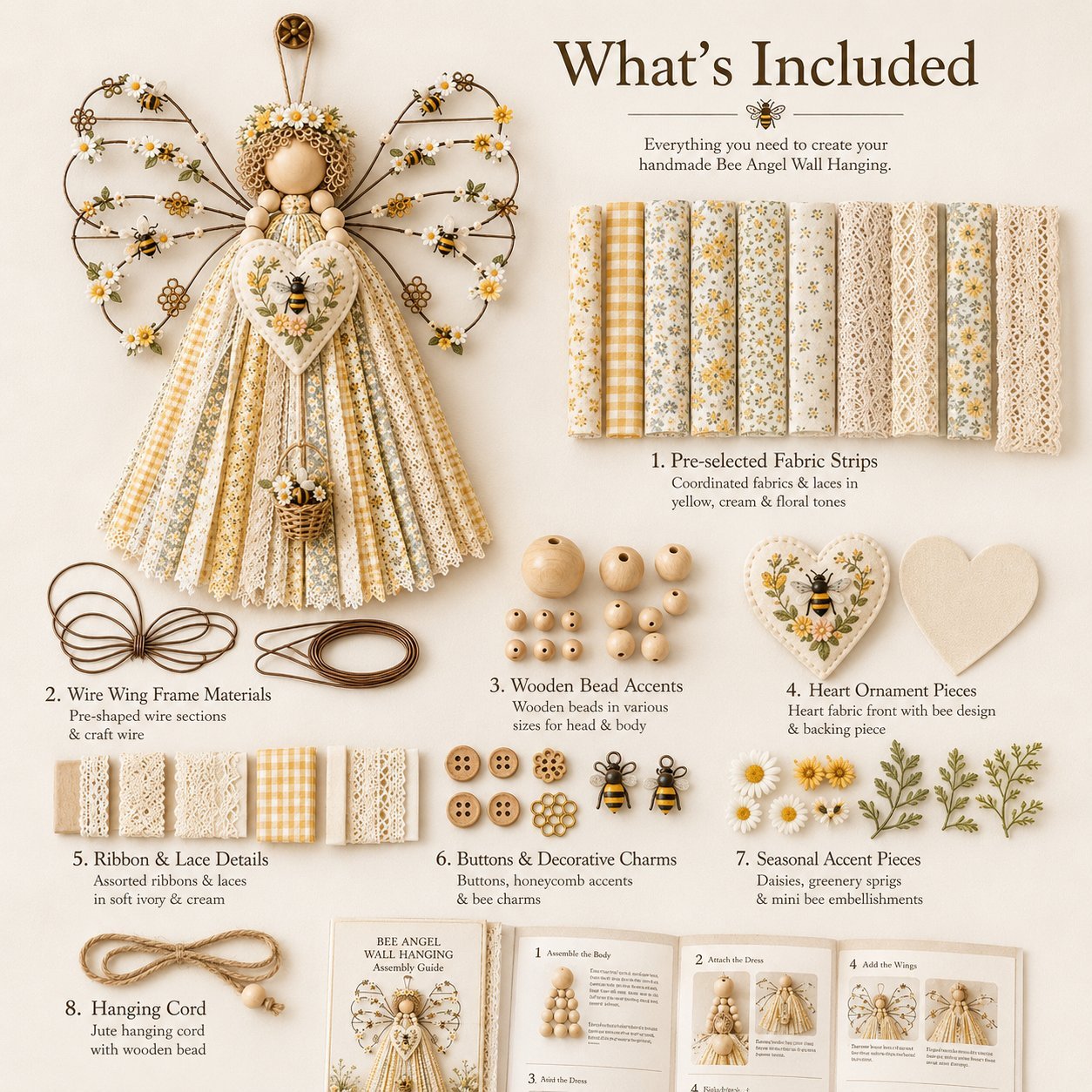 🪽Angel Fabric Hanging DIY Kit🪽