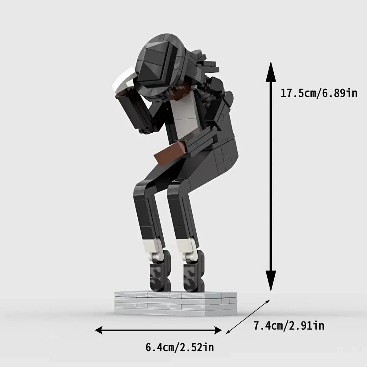 🕺 Michael Jackson Tribute Building Block Figure – Classic Dance Pose Collectible for Music Fans 🎤