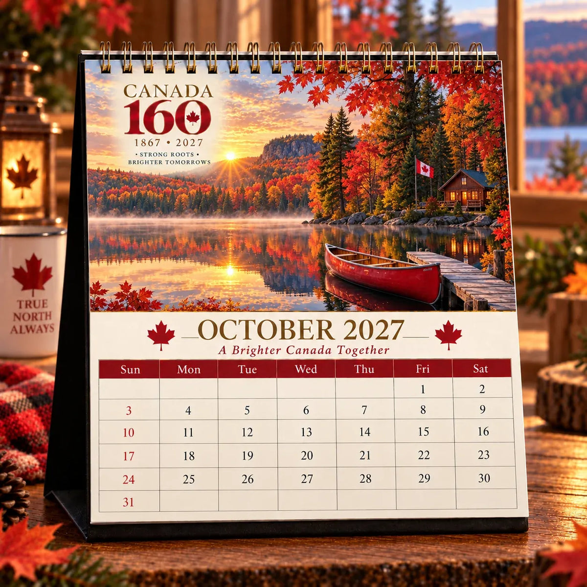 🍁🇨🇦 2027 Canadian Scenic Calendar – 12 Months of Beautiful Coast-to-Coast Views