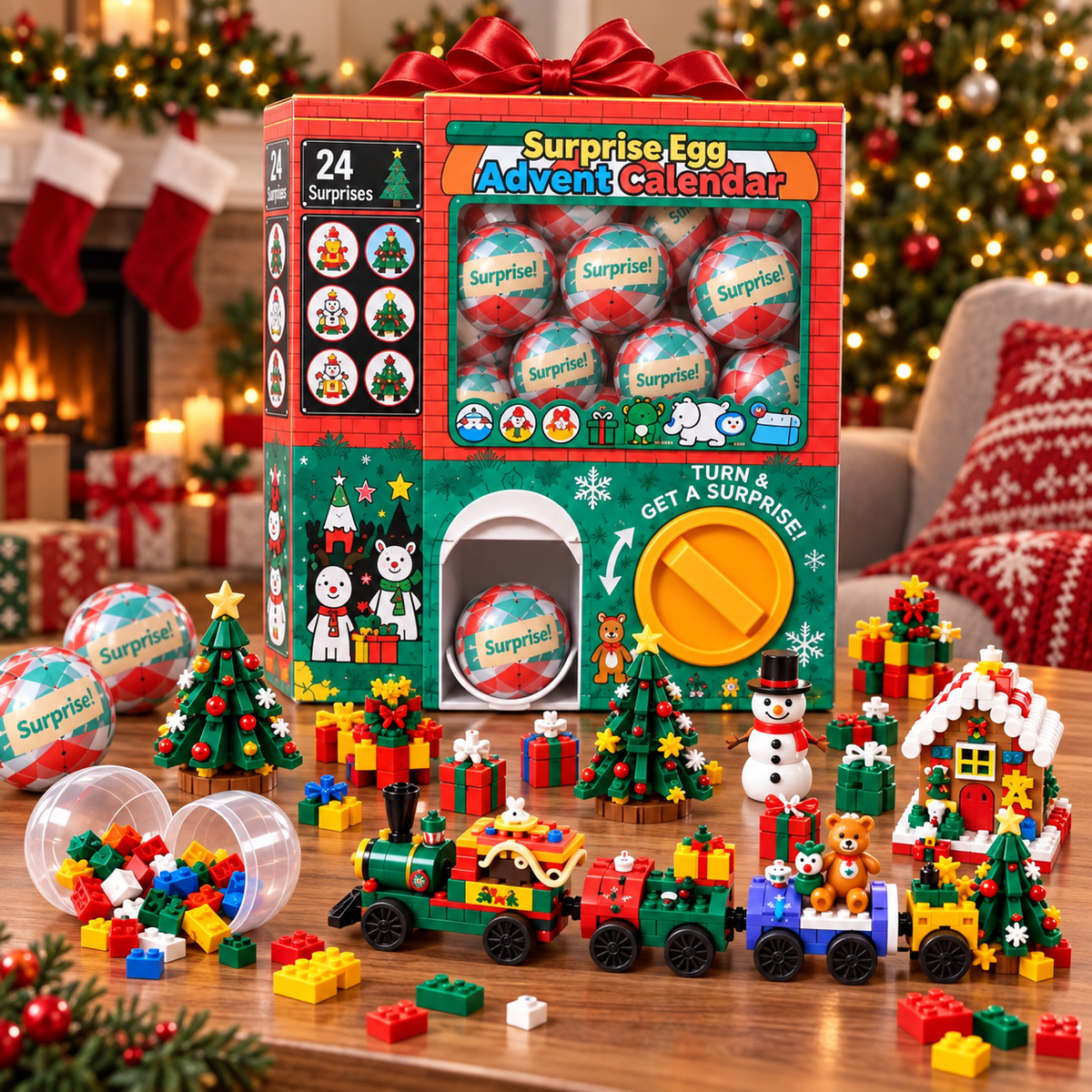 🎄🎅 2026 Christmas Capsule Building Blocks, Surprise Mini Building Set