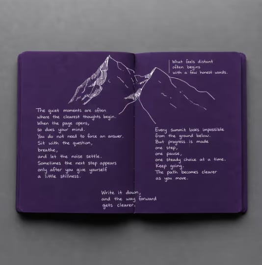 🎨📘 Think in Color Creative Notebook – 140 GSM Pages + Free White Gel Pen