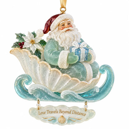 🎄Coastal Santa Christmas Ornament
