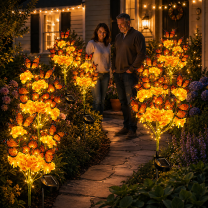 🦋 Solar Butterfly Flower Garden Lights