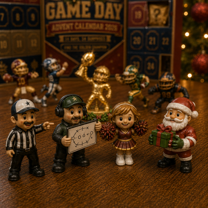 🏈 Game Day Football Advent Calendar 2026 – 24 Collectible Surprises & Hidden Golden Champion