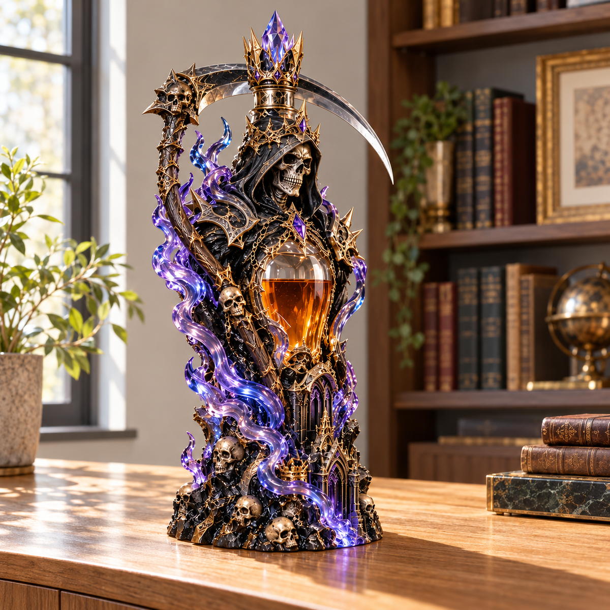 Grim Reaper Whiskey Decanter – King of the Dead Gothic Bar Decor