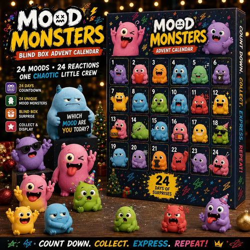 🔥😍😩 Mood Monsters Advent Calendar 2026 – 24 Moods, 24 Reactions, One Chaotic Little Crew 🎄
