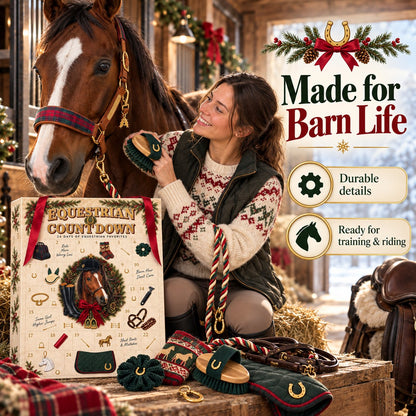 🐴24 Days Equestrian Countdown Advent Calendar | Horse Riding Gear Christmas Gift for Horse Lovers