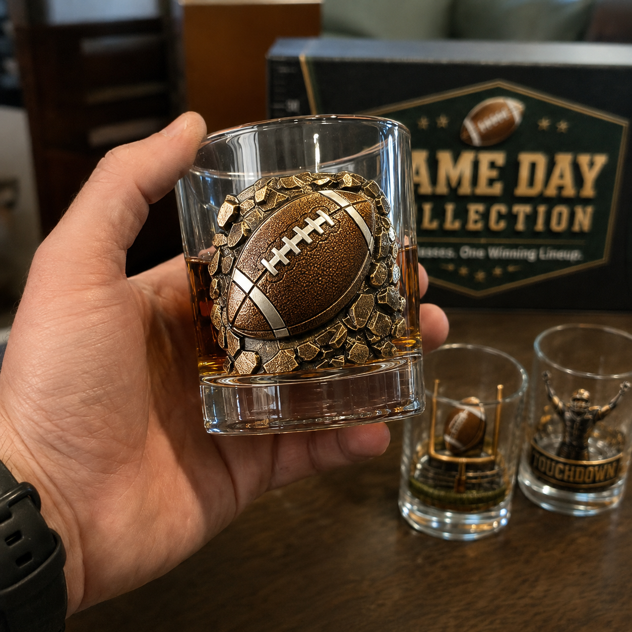 🏈 Game Day 3D Collector Glass Set