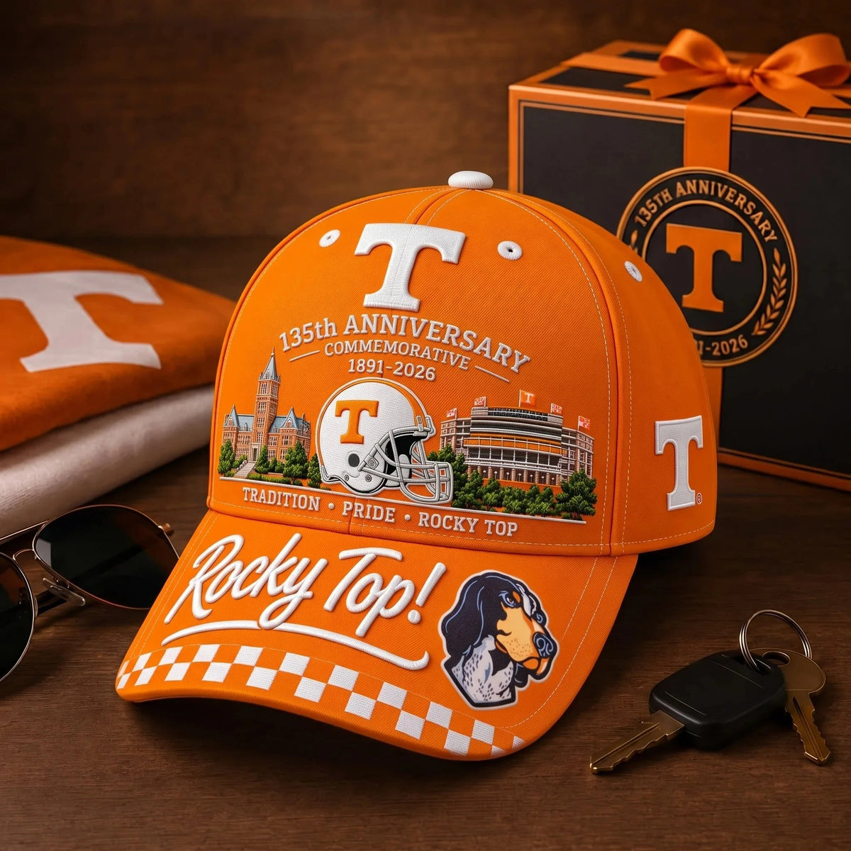 🇺🇸 Last Day Promo: 49% OFF🐶Rocky Top 135th Anniversary Commemorative Cap🏈