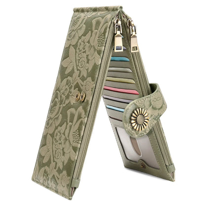 Women's RFID Blocking Leather Wallet – Slim Bifold Wallet