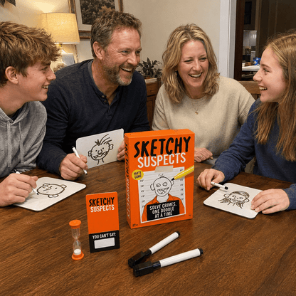🔥 LAST DAY 49% OFF – 🚨 Sketchy SuspectsTM Police Sketch Party Game | Hilarious Drawing & Guessing Game for Ages 12+, 2+ Players, Family Nights & Parties ✏️😂