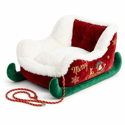 🎄 Santa Paws Christmas Dog Beds – Cozy Festive Sleigh & Holiday Pet Beds