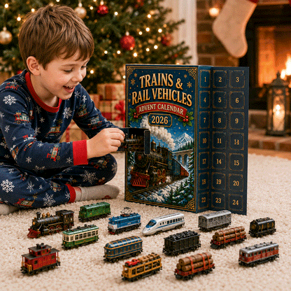 🔥Last Day 49% OFF - 🚂Trains & Rail Vehicles Advent Calendar 2026 – 24 Railway Surprises