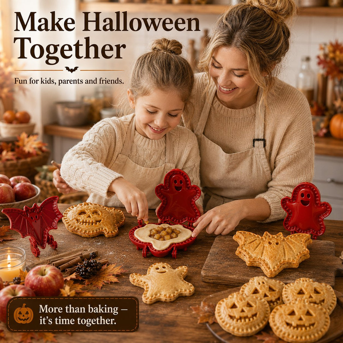 8-Piece Halloween Mini Hand Pie Mold Set