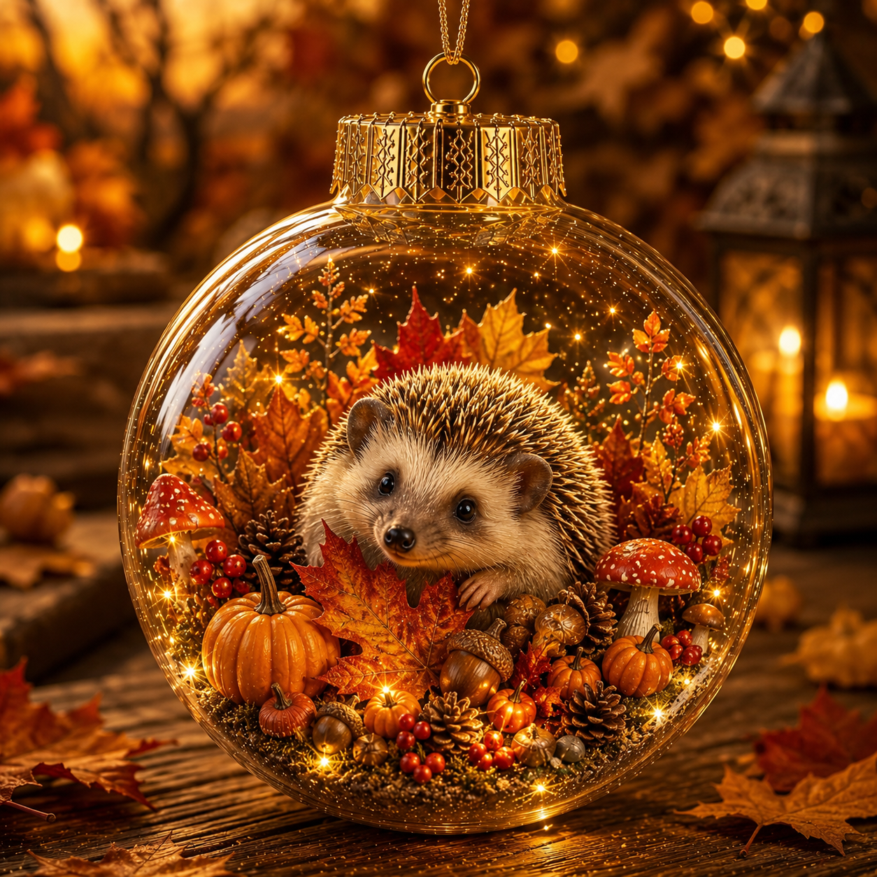 🍁Autumn Woodland Glow Ornament✨ – 8 Adorable Animal Styles