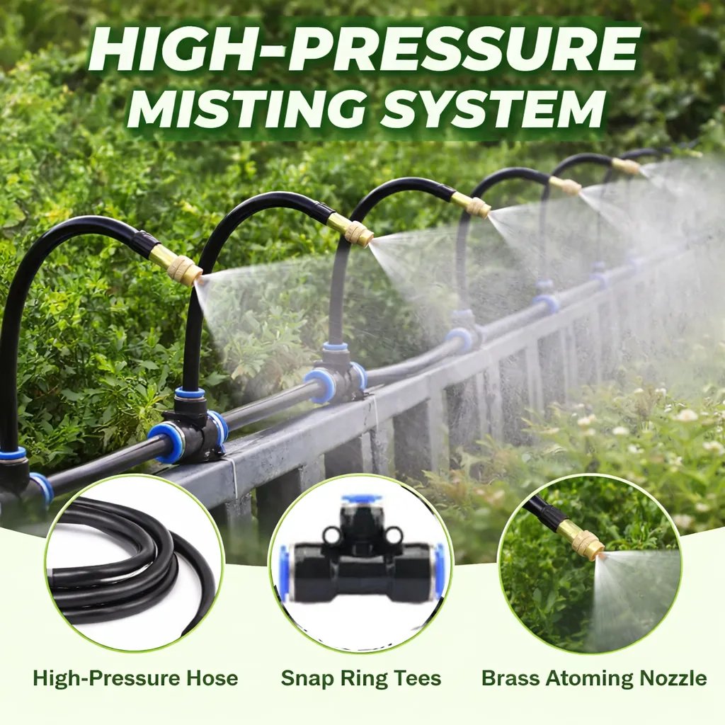 Flexible Garden Misting Kit for Everyday Watering