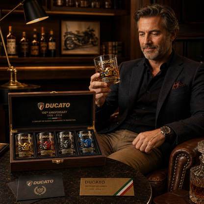 🍺Ducati 100th Anniversary Whiskey Glass