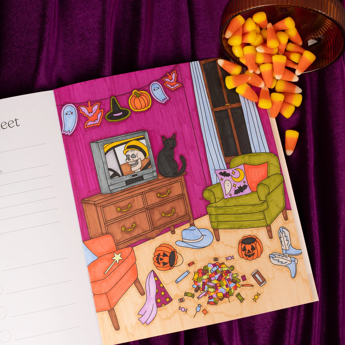 👻🦇Sweet & Spooky Coloring Book | 🎨✍️Your Cozy Halloween Coloring Escape(Hardcover)