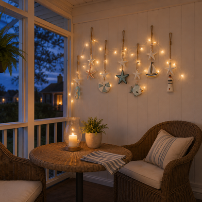 ✨Seaside Glow Wall Hangings — Set of 7