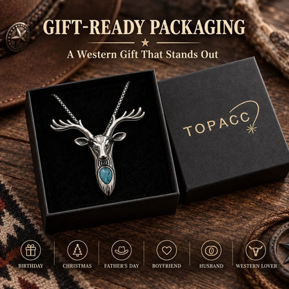 🐐 ✨ Western Skull Pendant Necklace & Belt Clip(📦Buy 2 Free Shipping)