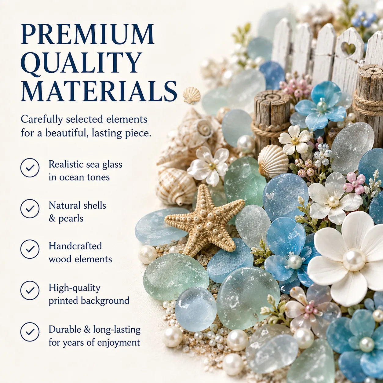 🐚 Seaside Serenity 3D Shadow Box DIY Kit ✨