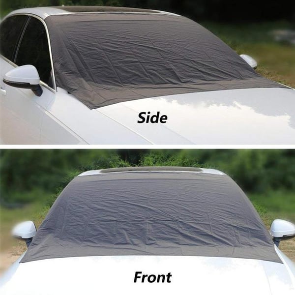 ⏰Windshield Anti-Snow & Anti-Frost Cover with Mirror Protection – Ready-to-Drive in Any Weather!