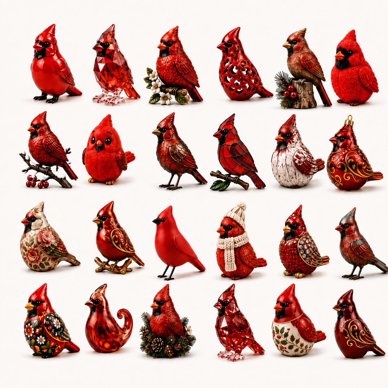 Last 50 pcs⏰ High-quality  model✨Cardinal Christmas 24-Day Countdown Calendar – Limited Anniversary Edition