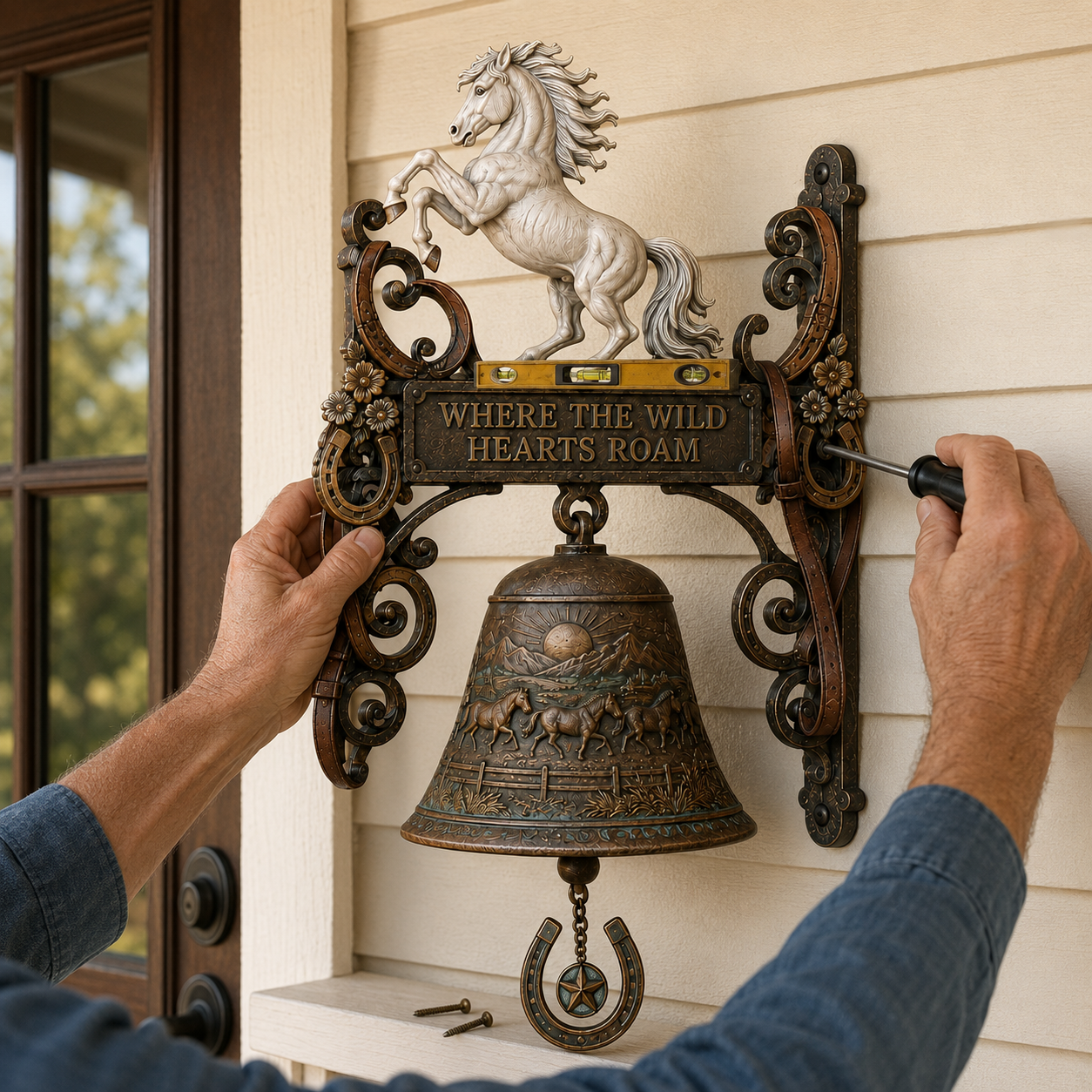 🐎White Stallion Western Welcome Bel🔔