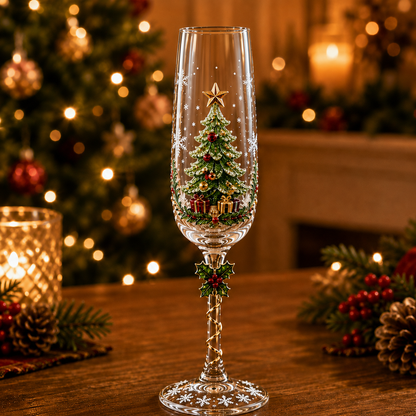 🎁Christmas Magic Champagne Glass Collection✨