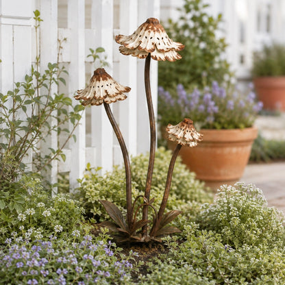 🎄Vintage Distressed Metal Flower Garden Stake
