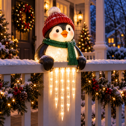 🐻🎄 Winter Light Cute Bear Icicle Light