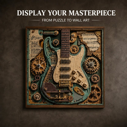 ⏰LAST DAY 50% OFF 🧩Creative Steampunk Guitar 3D Puzzle