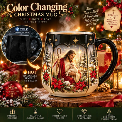 ⏳ Letzter Tag: 49 % Rabatt – 🎄 Weihnachtszauber-Tasse mit Thermo-Effekt | 350 ml Farbwechsel-Tasse „Weihnachtsdorf“ ☕