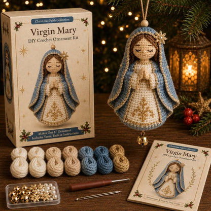 🎄 Christmas Character Fabric Ornament DIY Kit