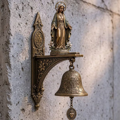 Vintage Virgin Mary Porch Blessing Bell